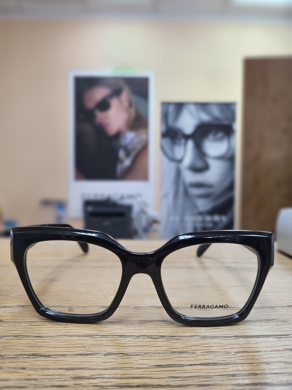 Salvatore Ferragamo Women's Black Square Optical Glasses